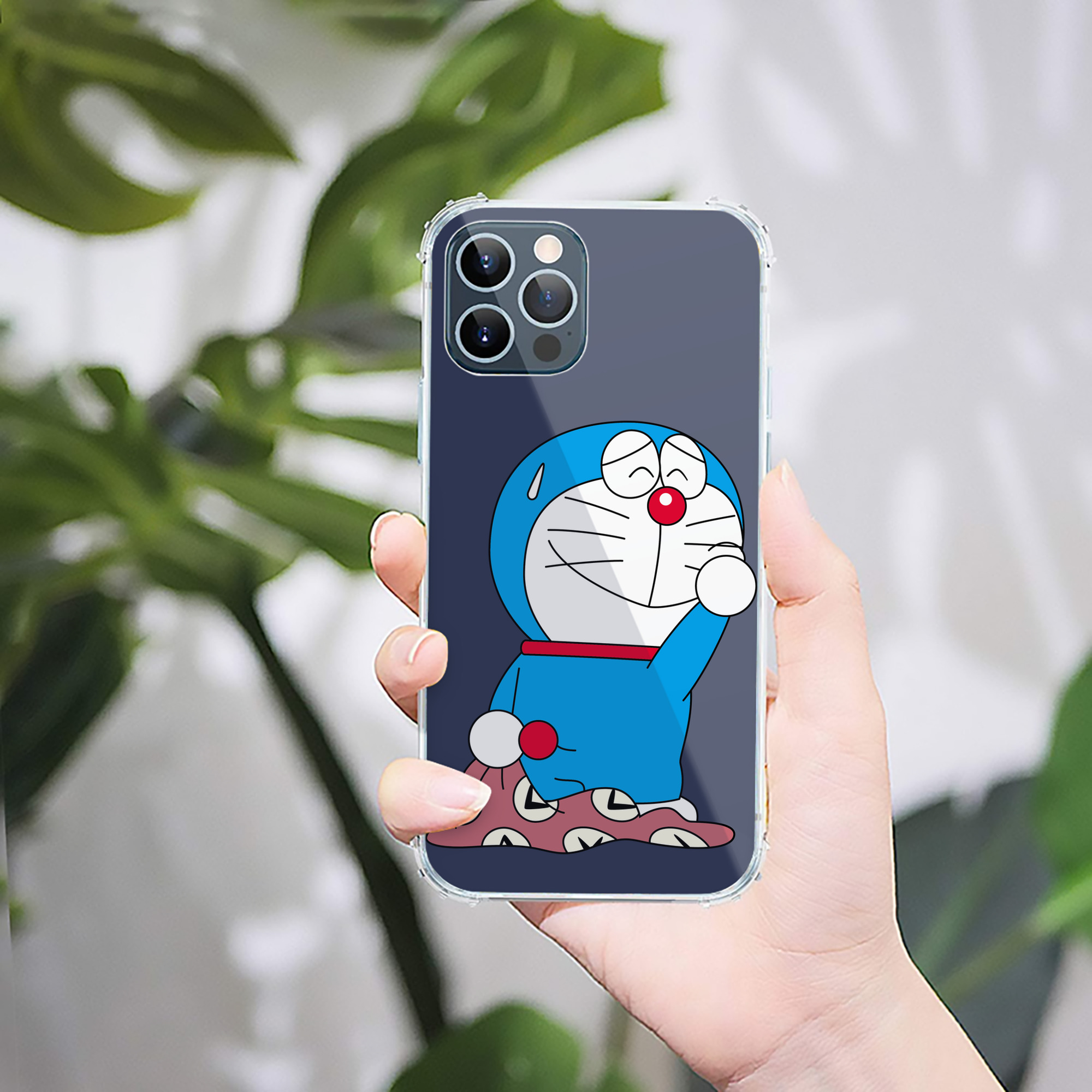 （画像用） ドラえもん Doraemon 【iPhone 12シリーズ対応】透明スマホケース（クリアソフトケース）